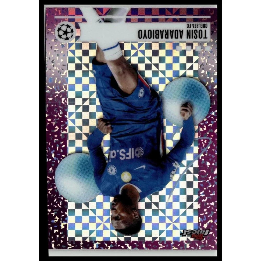 2025-26 Finest UEFA Tosin Adarabioyo Purple Checkerboard Refractor #/99 Blues